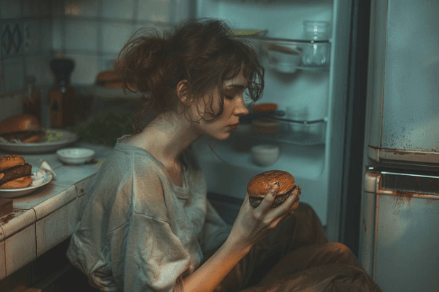 Bulimia nervosa illustration